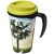 Brite-Americano® grande 350 ml insulated mug, PP Plastic, solid black,Lime  