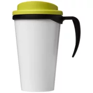   Brite-Americano® grande 350 ml insulated mug, PP Plastic, solid black,Lime  