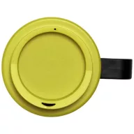   Brite-Americano® grande 350 ml insulated mug, PP Plastic, solid black,Lime  