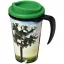 Brite-Americano® grande 350 ml insulated mug, PP Plastic, solid black, Green  