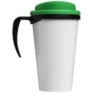  Brite-Americano® grande 350 ml insulated mug, PP Plastic, solid black, Green  