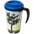 Brite-Americano® grande 350 ml insulated mug, PP Plastic, solid black,Mid Blue