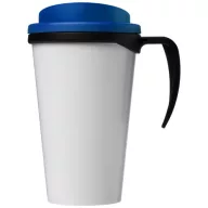   Brite-Americano® grande 350 ml insulated mug, PP Plastic, solid black,Mid Blue