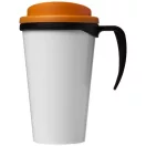 Brite-Americano® grande 350 ml insulated mug, PP Plastic, solid black,Orange  
