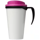 Brite-Americano® grande 350 ml insulated mug, PP Plastic, solid black,Pink  