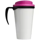 Brite-Americano® grande 350 ml insulated mug, PP Plastic, solid black,Pink  