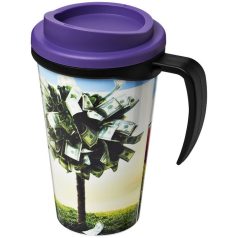   Brite-Americano® grande 350 ml insulated mug, PP Plastic, solid black,Purple  