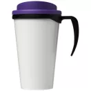 Brite-Americano® grande 350 ml insulated mug, PP Plastic, solid black,Purple  