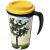 Brite-Americano® grande 350 ml insulated mug, PP Plastic, solid black,Yellow  