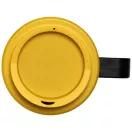 Brite-Americano® grande 350 ml insulated mug, PP Plastic, solid black,Yellow  