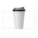 Cana de voiaj, 350 ml, 13.5x9.5x16.5 cm, Brite-Americano, 20IUN0722, Negru, Gri, Polipropilena