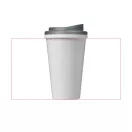 Cana de voiaj, 350 ml, 13.5x9.5x16.5 cm, Brite-Americano, 20IUN0724, Alb, Gri, Polipropilena