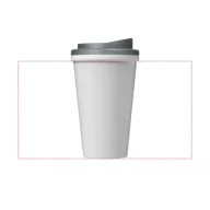   Cana de voiaj, 350 ml, 13.5x9.5x16.5 cm, Brite-Americano, 20IUN0724, Alb, Gri, Polipropilena