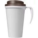 Cana de voiaj, 350 ml, 13.5x9.5x16.5 cm, Brite-Americano, 20IUN0723, Alb, Maro, Polipropilena