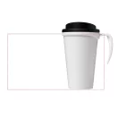 Cana de voiaj, 350 ml, 13.5x9.5x16.5 cm, Brite-Americano, 20IUN0723, Alb, Maro, Polipropilena