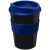 Americano® medio 300 ml tumbler with grip, PP Plastic, Silicone, solid black, Blue