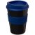 Americano® medio 300 ml tumbler with grip, PP Plastic, Silicone, Blue, solid black