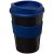 Americano® medio 300 ml tumbler with grip, PP Plastic, Silicone, Blue, solid black