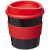 Americano® primo 250 ml tumbler with grip, PP Plastic, Silicone, solid black, Red  