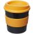 Americano® primo 250 ml tumbler with grip, PP Plastic, Silicone, solid black,Orange  