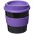 Americano® primo 250 ml tumbler with grip, PP Plastic, Silicone, solid black,Purple  