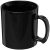 Standard 300 ml plastic mug, SAN, solid black