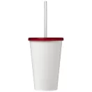 Brite-Americano® 350 ml double-walled stadium cup, PP Plastic, Silicone, Pink