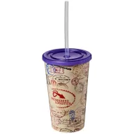   Brite-Americano® 350 ml double-walled stadium cup, PP Plastic, Silicone, Purple