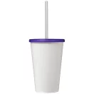 Brite-Americano® 350 ml double-walled stadium cup, PP Plastic, Silicone, Purple