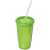 Cana plastic 350 ml, perete dublu, 20IAN563, Verde, Plastic, Silicon