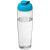H2O Tempo® 700 ml flip lid sport bottle, PET, PP Plastic, Transparent,aqua blue