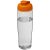 H2O Tempo® 700 ml flip lid sport bottle, PET, PP Plastic, Transparent,Orange  