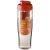 H2O Tempo® 700 ml flip lid sport bottle & infuser, PET, PP Plastic, Transparent,Orange  