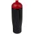H2O Tempo® 700 ml dome lid sport bottle, PET, PP Plastic, solid black, Red  