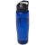 H2O Tempo® 700 ml spout lid sport bottle, PET, PP Plastic, Blue, solid black