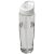 H2O Tempo® 700 ml spout lid sport bottle, PET, PP Plastic, Transparent,White