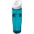 H2O Tempo® 700 ml spout lid sport bottle, PET, PP Plastic, aqua blue,White