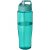 Sticla de apa, sport, 700 ml, 23.9xØ 7.35 cm, H2O, 20IUN0637, Gri, Albastru, PET, Polipropilena