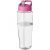 Sticla de apa, sport, 700 ml, 23.9xØ 7.35 cm, H2O, 20IUN0647, Transparent, Roz, PET, Polipropilena