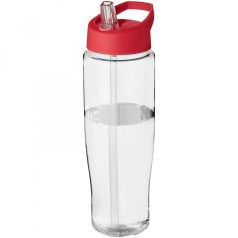  Sticla de apa, sport, 700 ml, 23.9xØ 7.35 cm, H2O, 20IUN0649, Transparent, Rosu, PET, Polipropilena