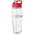 Sticla de apa, sport, 700 ml, 23.9xØ 7.35 cm, H2O, 20IUN0649, Transparent, Rosu, PET, Polipropilena