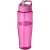 Sticla de apa, sport, 700 ml, 23.9xØ 7.35 cm, H2O, 20IUN0640, Roz, PET, Polipropilena