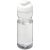 H2O Base® 650 ml flip lid sport bottle, PET, PP Plastic, Transparent,White