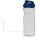 H2O Base® 650 ml flip lid sport bottle, PET, PP Plastic, Transparent, Blue