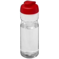   H2O Base® 650 ml flip lid sport bottle, PET, PP Plastic, Transparent, Red  