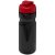 H2O Base® 650 ml flip lid sport bottle, PET, PP Plastic, solid black, Red  