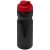 H2O Base® 650 ml flip lid sport bottle, PET, PP Plastic, solid black, Red  