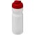 H2O Base® 650 ml flip lid sport bottle, PET, PP Plastic, White, Red  