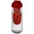 H2O Base® 650 ml flip lid sport bottle & infuser, PET, PP Plastic, Transparent, Red  