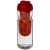 H2O Base® 650 ml flip lid sport bottle & infuser, PET, PP Plastic, Transparent, Red  